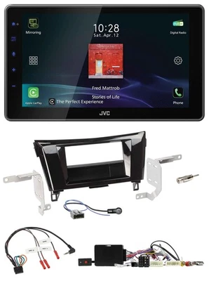 JVC DAB Lenkrad Bluetooth USB Autoradio für Nissan Qashqai 14-18 X-Trail Kamera - Bild 1 von 4