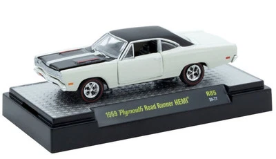 PLYMOUTH Road Runner HEMI - 1969 - white / black - M2 1:64 - Bild 1 von 4