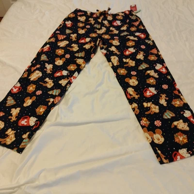 OLD NAVY Women Holidays Cookies Pajama Pants Disney Mickey & Minnie Size Large - Image 1 of 4