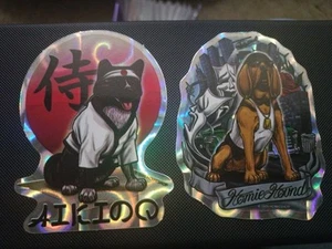 Landhund Pfund Prismatic Sticker Serie #1 Homie Hound & Aikido - Bild 1 von 6