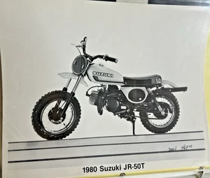 1980 Suzuki JR-50T factory press photo B+W original - Bild 1 von 1
