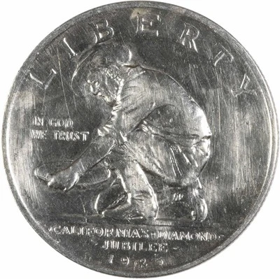 California Commemorative Silver Half Dollar 1925-S AU Uncertified #415 - Image 1 of 2
