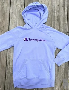 Champion - Big Girls Raglan Hoodie- Size: Large Color: Land Ice-0047 - Picture 1 of 6