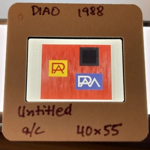 David Diao “Untitled ” Chinese American Art 35mm Slide - Picture 1 of 3