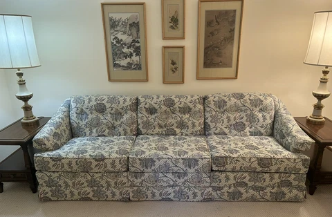 Vintage Norwalk Furniture 1970s Floral Sofa- Excellent Condition! Cover