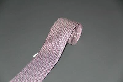 New DKNY Men's Skinny 2 3/4 in. Pink Pillar Stripe Tie - Image 1 of 3