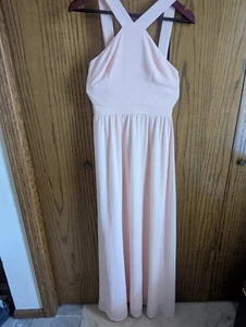 Lulus Small Blush Lined Sleeveless Formal Dress - Picture 1 of 6