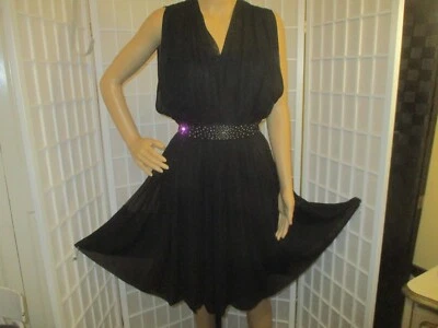 Vestido de festa de seda vintage anos 1950/60 R & K Originals - Imagem 1 de 4