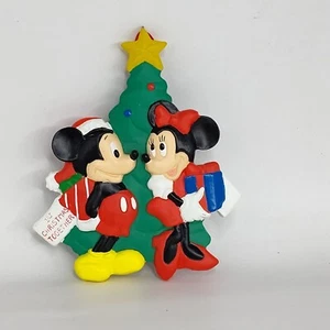 Mickey & Minnie Ornament 1st Christmas Together Resin 4" Tall Undated - Picture 1 of 6