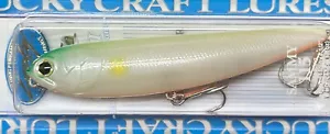 LUCKY CRAFT SW SAMMY 115 - 4 1/2” 5/8 oz Topwater Walking Pencil - LEMONADE AYU - Picture 1 of 7
