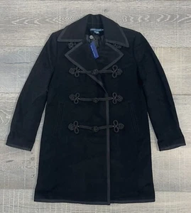 Ralph Lauren Damen Blue Label Luxury Collection 2008 Schwarz Kleid Mantel Medium M - Bild 1 von 12