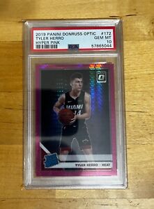 2019-20 Donruss Optic Hyper Pink 172 Tyler Herro RR Rated Rookie PSA 10 GEM MT