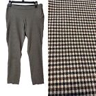 Liz Claiborne Emma Classic Ankle Career Pants Houndsooth smooth front, size 6