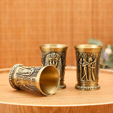 50ml Drinking Cup Food Grade Stylish Vintage Style Egypt Shot Cup Zinc Alloy