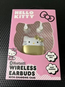 Hello Kitty Bluetooth Wireless Earbuds With Charging Case - Picture 1 of 4