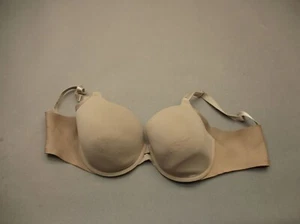 36D Warner's Womens Beige Lined Underwire Wide Band Back Closure Demi Bra 8i - Picture 1 of 8