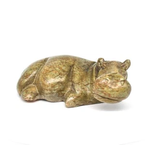 Resting Hippo Original Shona Sculpture. Soapstone. Imported African Art - Picture 1 of 12