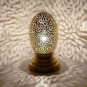 Orientalische Marokkanische Lampe LeuchteTischlampe Stehleuchte Laterne Messing - Bild 1 von 1