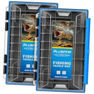 Fishing Tackle Box, Waterproof Tackle Box Organizer with Removable Dividers,1 - Picture 1 of 8