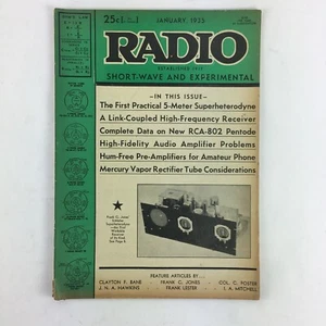 January 1935 Radio Magazine Frank C.Jones 5-Meter Superheterodyne Frank C.Jones - Picture 1 of 2