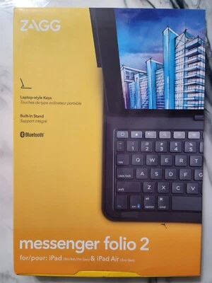 ZAGG Messenger Folio 2 Keyboard Folio/Case - Black - Image 1 of 3