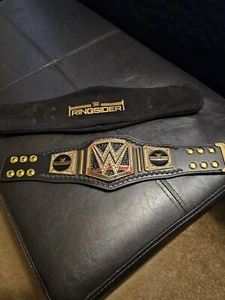 Mini Replica WW World Heavyweight Champion Belt Ringside W/ Zipper Pouch 12.5" - Picture 1 of 9
