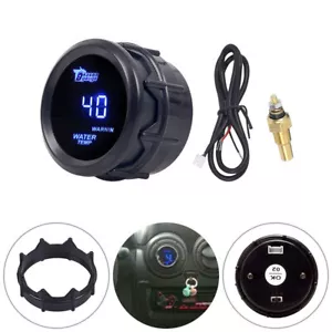2" 52mm Universal Car Water Temp Gauge Digital LED Temperature Auto Meter 12V AU - Picture 1 of 12