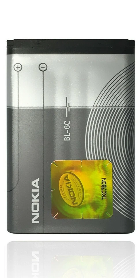 Batería de iones de litio genuina Nokia BL-6C 3,7 V 1150 mAh para teléfono 2110 2115i 2116 Foto 1 de 4