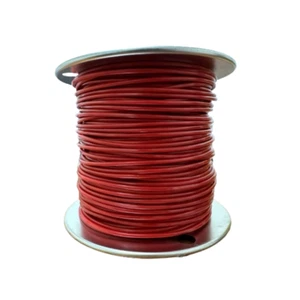3/32" - 1/8" 7x7 Vinyl Coated Galvanized Aircraft Cable - Red - Picture 1 of 3