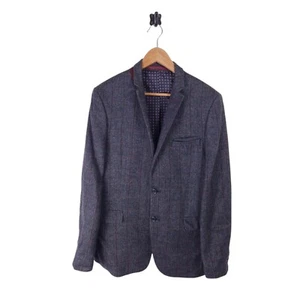 Mens Moss London Tweed Blazer Jacket UK 42R Slim Fit - Picture 1 of 12