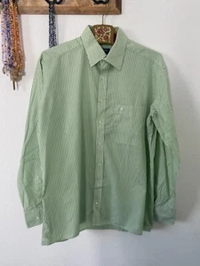 Eterna Mens shirt stripe green size 40 ba25 - Picture 1 of 3