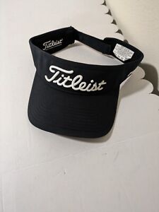 FootJoy Titleist Pro V1 Visor Hat Black Adjustable Strap Back Golfer
