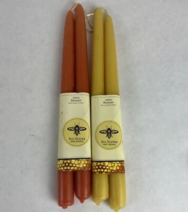 Big Dipper Wax Works 100% Beeswax Hand Dipped Candles/Tapers, Sets Of 2 Sky Blue - Picture 1 of 6
