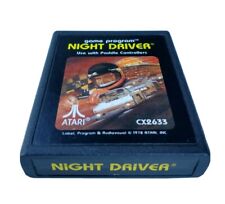 NIGHT DRIVER Atari 2600 Game cartridge tested working