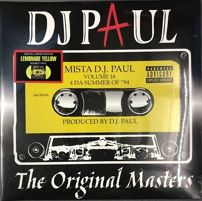 DJ PAUL (Three 6 Mafia) Volume 16: Original Masters (Factory Sealed Vinyl, 2023) - Image 1 of 3