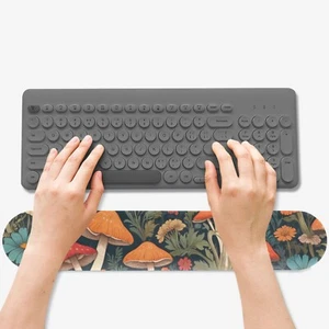 Mushroom Flower Keyboard Wrist Rest Computer Gaming Office Accessory Gift - Picture 1 of 4