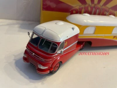 Direkt Collections Circo Pinder Camion Ford Con Carovana Assunzione 1/43° - Immagine 1 di 4
