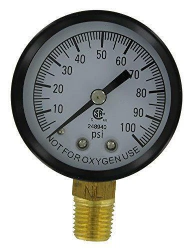 Simmons 1305 100 PSI Low Lead Pressure Gauge