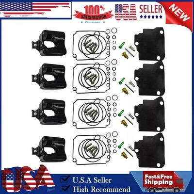 4Set 67F-W0093-00-00 Carburetor Kit For Yamaha/Mariner/Mercury F75-F100 4 Stroke Foto 1 de 4