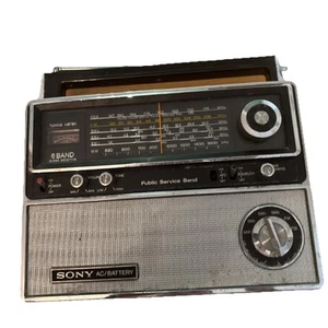 SONY 6BAND Radio FM/AM/PSB/SW1-3 Receiver, Model TFM-8000W, Untested - Picture 1 of 17