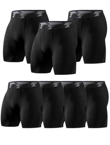 TELALEO 7 PK Compression Shorts Men Spandex Athletic Underwear Performance Box M - Picture 1 of 6