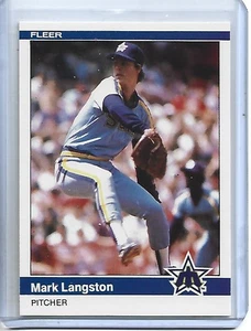 Mark Langston 1984 Fleer Update Baseball Rookie (XRC) Card #U70-Seattle Mariners - Picture 1 of 2