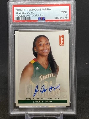 2015 Rittenhouse WNBA Jewell Loyd Rookie RC Auto Autograph #NNO Storm PSA 9 Mint - Image 1 of 2