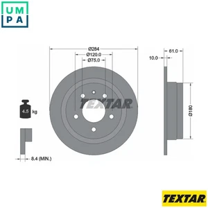 2x BRAKE DISC 92022400 FOR ALPINA BMW M30 B28 2.8L 6cyl B6 M30B28 M30B28 2.8L - Picture 1 of 9