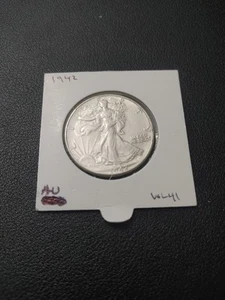 Mezzo dollaro 1942 Walking Liberty AU - Foto 1 di 8