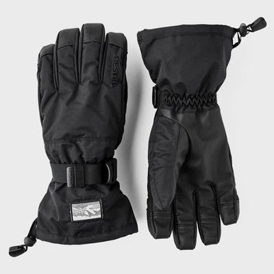 Hestra Gauntlet Sr Gloves, A Grip on Warmth in Winter’s Worst, Color Black