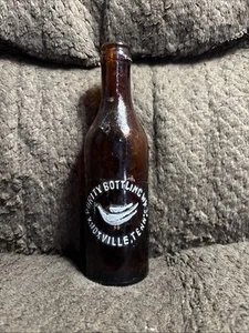 Rare Antique Amber Purity Bottling Works Bottle Knoxville Tn Tenn Tennessee - Picture 1 of 11