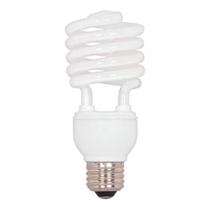 Satco S7228 23T2/41 Fluorescent Spiral 23W 120V T2 Medium E26 4100K Cool White - Picture 1 of 2