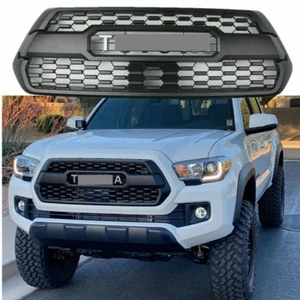 Front Bumper Grille With Accessories For 2016-2023 Toyota Tacoma Matte Black ABS - Picture 1 of 10