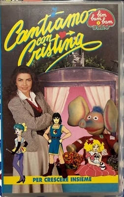 Cantiamo con Cristina Per Crescere Insieme VHS Rara Candy Emi  Bim Bum Bam - Immagine 1 di 3
